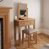 Modena Oak Dressing Table - Stool
