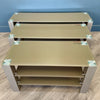 Mocha Gloss & Glass - Small TV Unit (90cm)