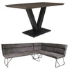 PACKAGE DEAL - Larson Dining Table & x1 Larson Corner Bench + Larson Straight Bench