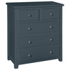 Henley Blue Painted Chest of Drawers - 2 Over 3