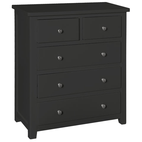 Henley Charcoal Painted Chest of Drawers - 2 Over 3