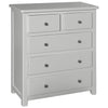 Henley Grey Painted Chest of Drawers - 2 Over 3