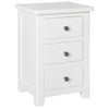 Henley White Painted Bedside Cabinet - 3 Drawer