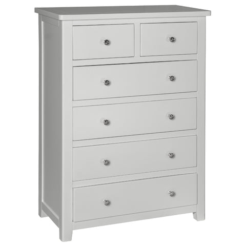 Henley Grey Painted Chest of Drawers - 2 Over 4