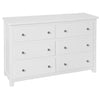 Henley White Painted Chest of Drawers - 6 Drawer Wide