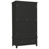 Henley Charcoal Painted Wardrobe - 2 Door with 2 Drawers