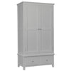 Henley Grey Painted Wardrobe - 2 Door with 2 Drawers