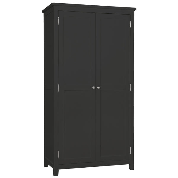 Henley Charcoal Painted Wardrobe - 2 Door