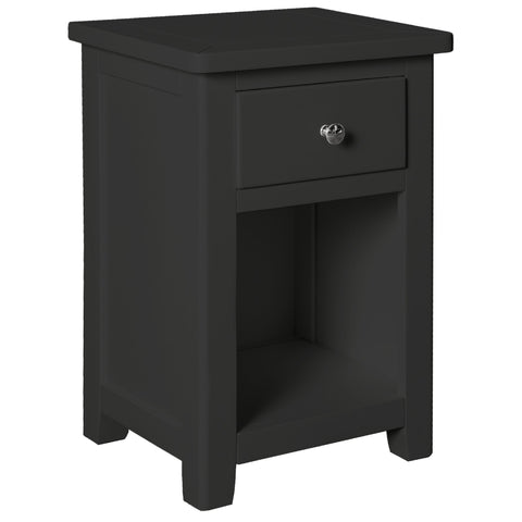 Henley Charcoal Painted Bedside - 1 Drawer