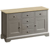 Harmony 2 Door 6 Drawer Sideboard - Pewter