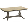 Harmony Twin Pedestal Ext Dining Table  180 to 220 - Pewter