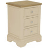 Harmony 3 Drawer Bedside - Cobblestone