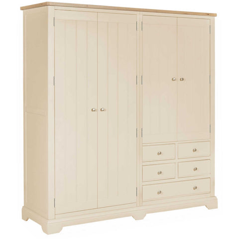 Harmony 4 Door Wardrobe - Cobblestone
