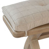 Norfolk Oak - Dining Bench Cushion - Natural Check