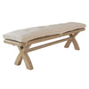 Norfolk Oak - Dining Bench Cushion - Natural Check