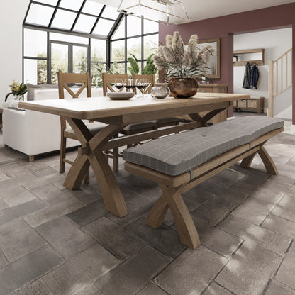 Norfolk Oak Dining Table - 2m Cross Leg