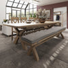 Norfolk Oak Dining Table - 2.5m Cross Legged Dining Table