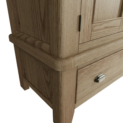 Norfolk Oak Wardrobe - 2 Door with Drawer