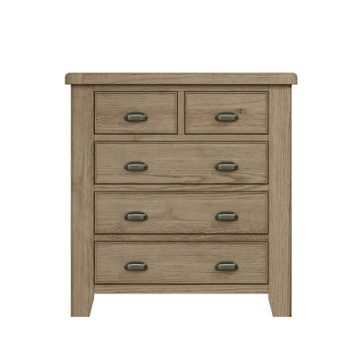 Norfolk Oak Chest of Drawers - 2 Over 3