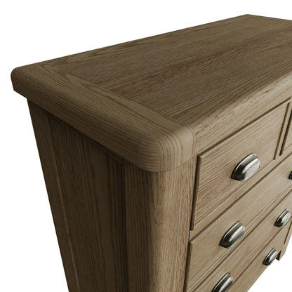 Norfolk Oak Chest of Drawers - 2 Over 3