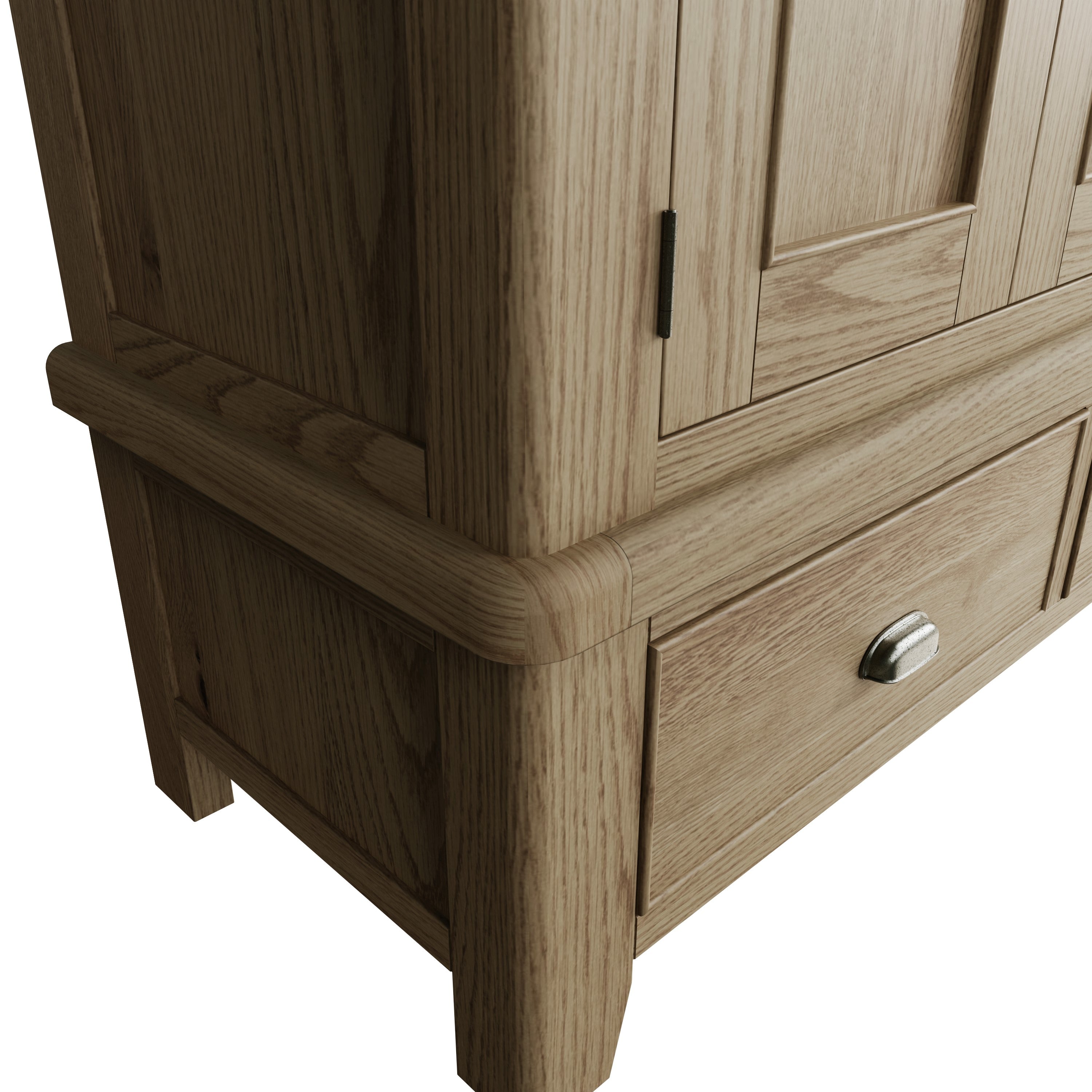 Norfolk Oak Wardrobe - 3 Door with Drawers
