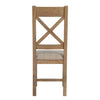 Norfolk Oak Dining Chair - Cross Back with Natural Check Seat