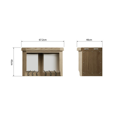 Norfolk Oak Hall Bench Top ONLY - Corner