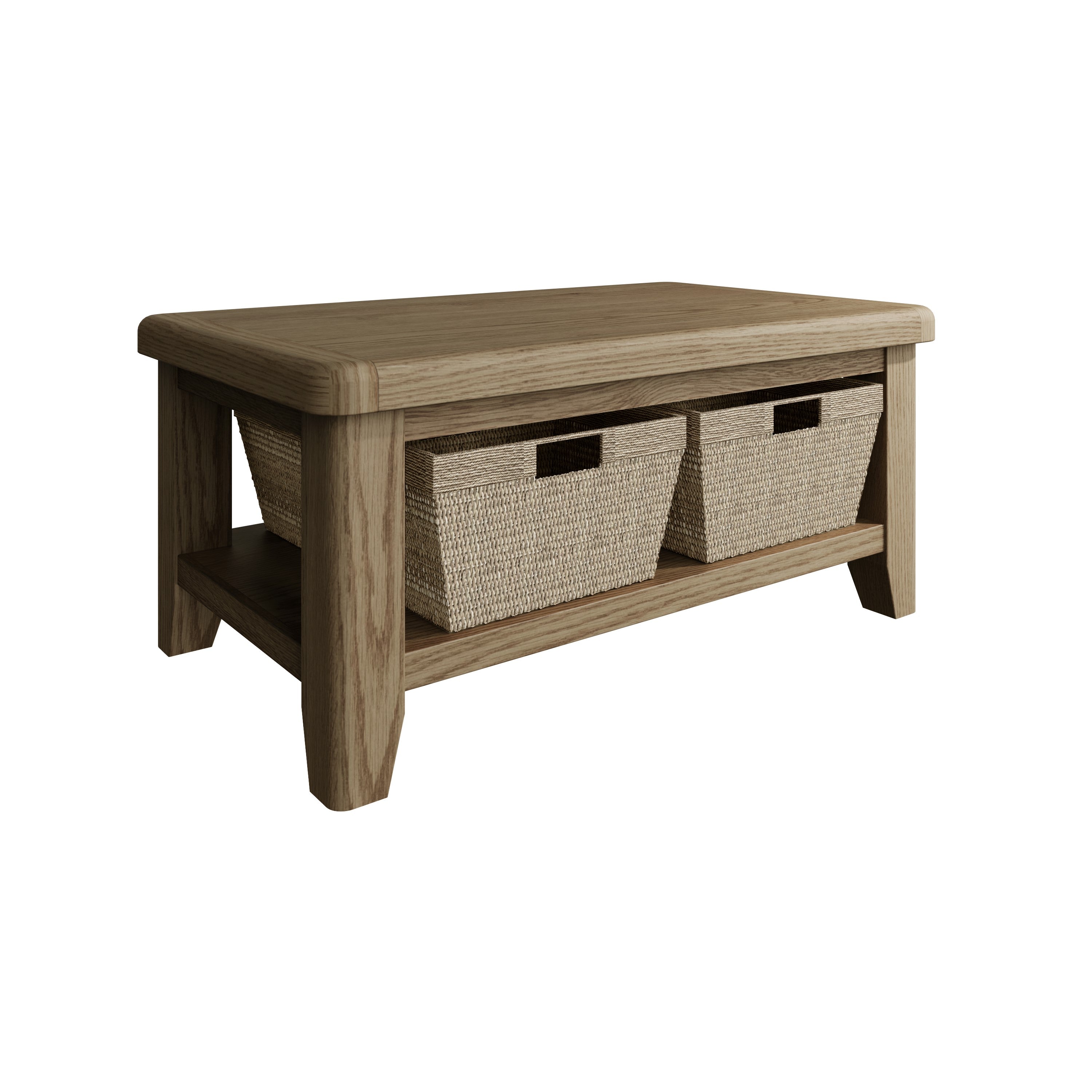Norfolk Oak Coffee Table - Shelf