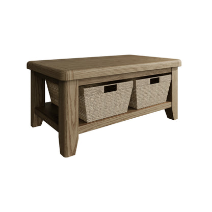 Norfolk Oak Coffee Table - Shelf