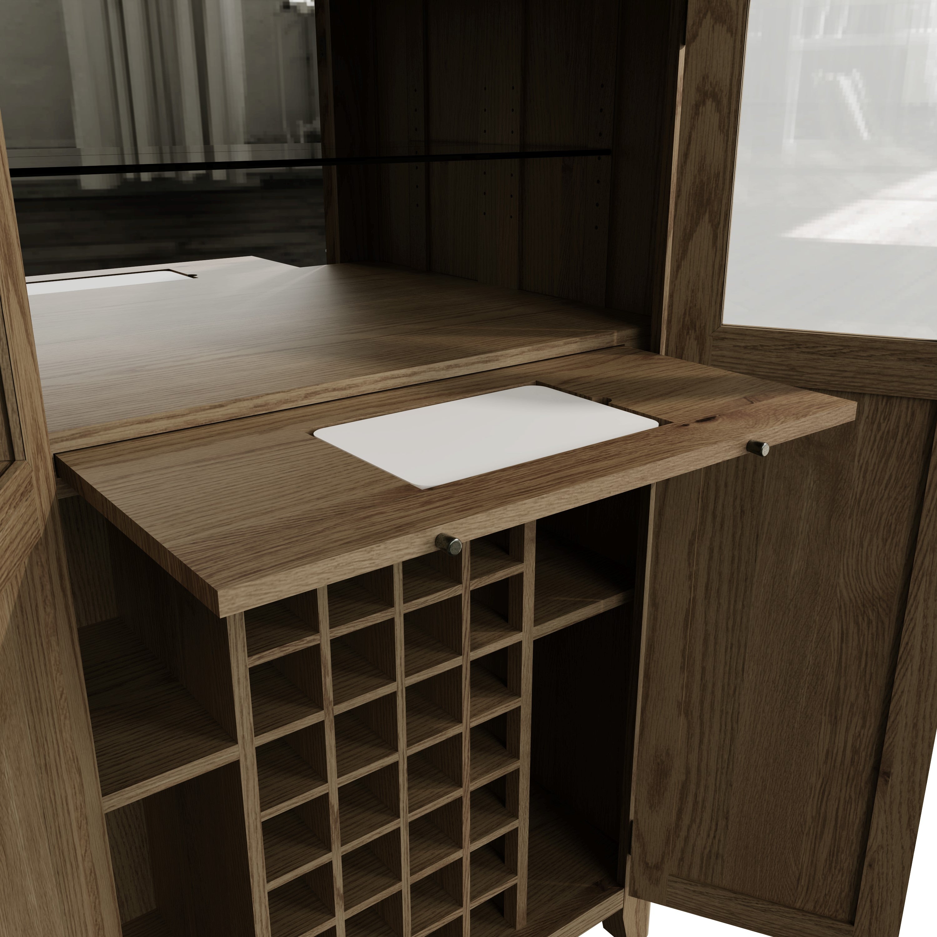 Norfolk Oak Drinks Cabinet