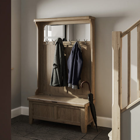Norfolk Oak Hall Bench Unit