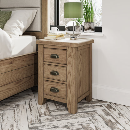 Norfolk Oak Bedside Cabinet - Large