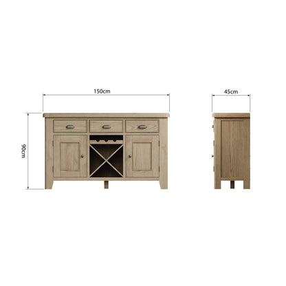 Norfolk Oak Sideboard - Large