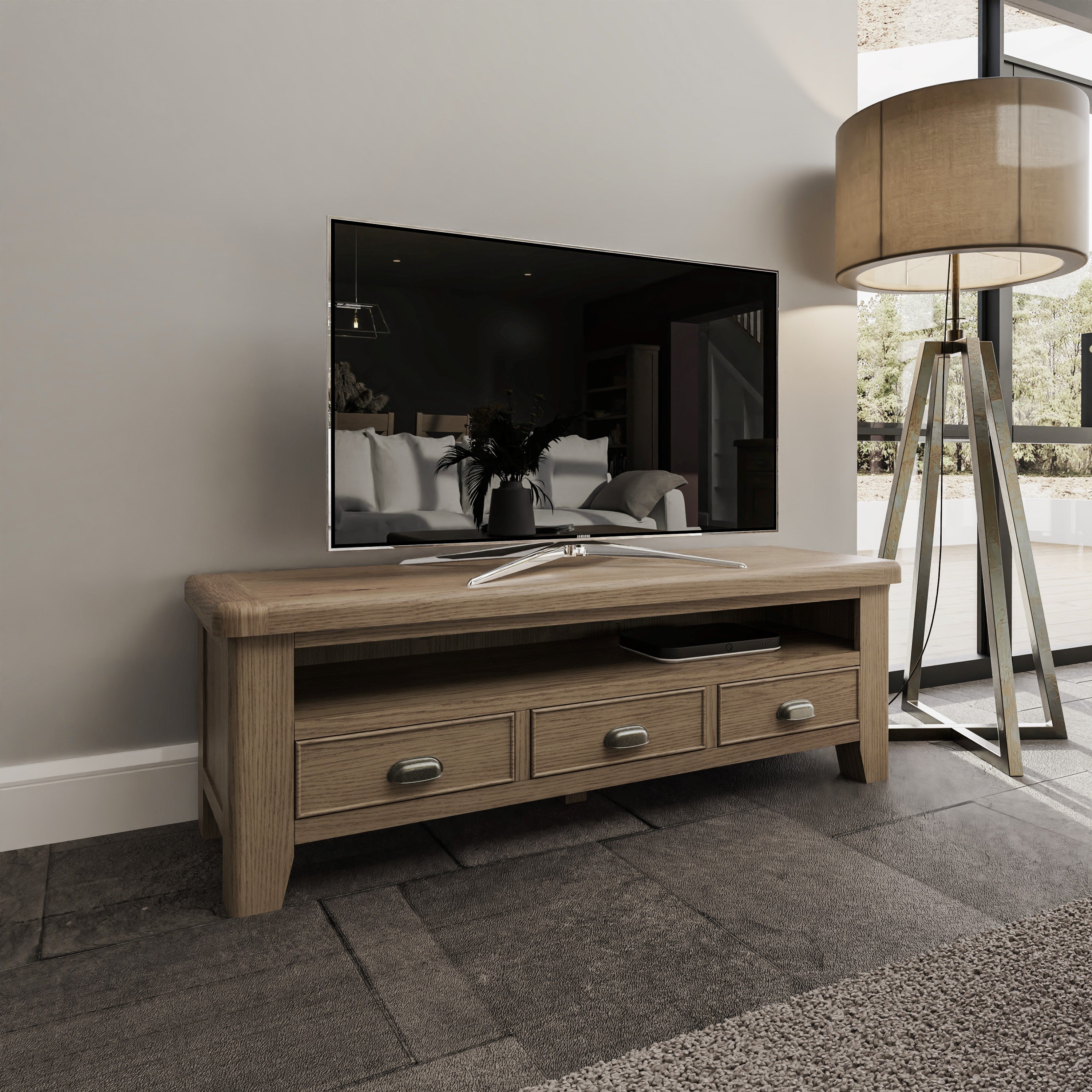 Norfolk Oak TV Unit - Large