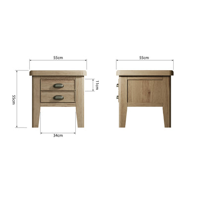 Norfolk Oak Lamp Table