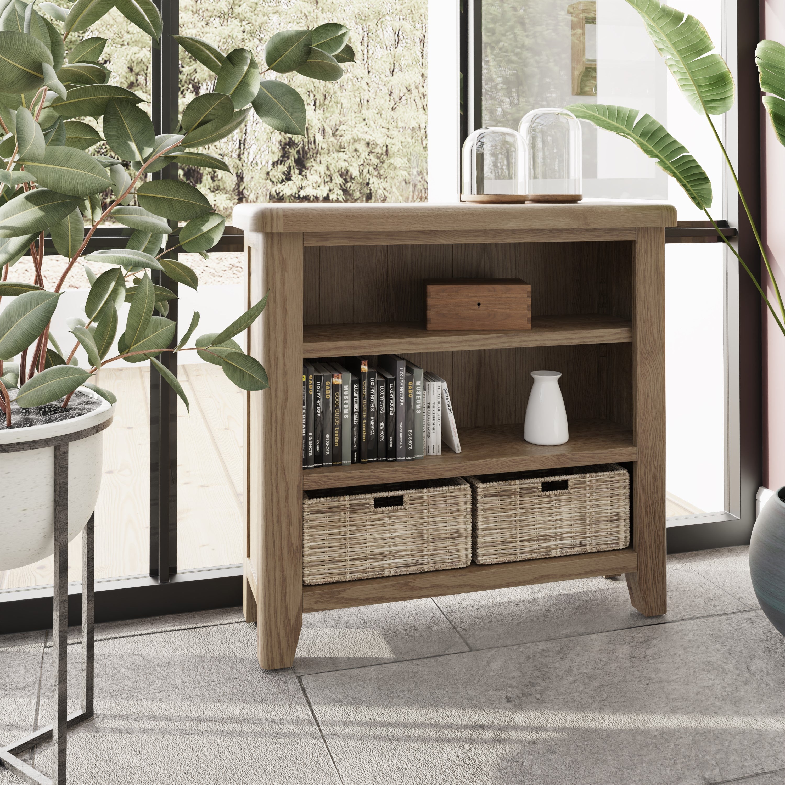 Oak clearance world bookcase