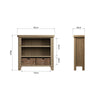 Norfolk Oak Bookcase - Small