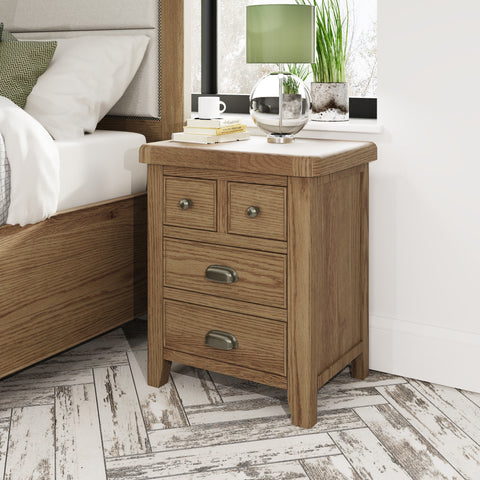 Norfolk Oak Extra Large Bedside Cabinet