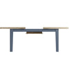 Norfolk Oak & Blue Painted Dining Table - 1.8m Butterfly Extending Table