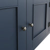 Norfolk Oak & Blue Painted Sideboard - 4 Door