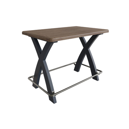 Norfolk Oak & Blue Painted Bar Table