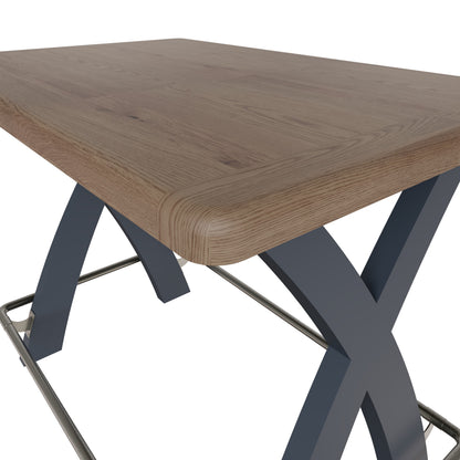 Norfolk Oak & Blue Painted Bar Table