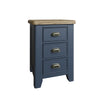 Norfolk Oak & Blue Painted Bedside Cabinet - Large