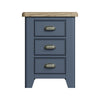 Norfolk Oak & Blue Painted Bedside Cabinet - Large