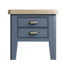 Norfolk Oak & Blue Painted Lamp Table