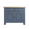 Norfolk Oak & Blue Painted Sideboard - 2 Door, 2 Drawer
