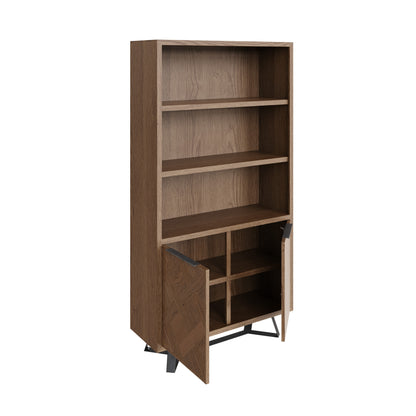 Havana Industrial Oak Bookcase