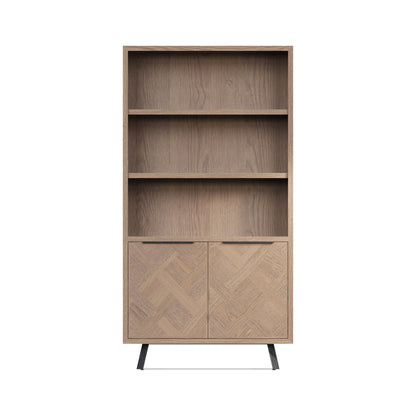 Havana Industrial Oak Bookcase
