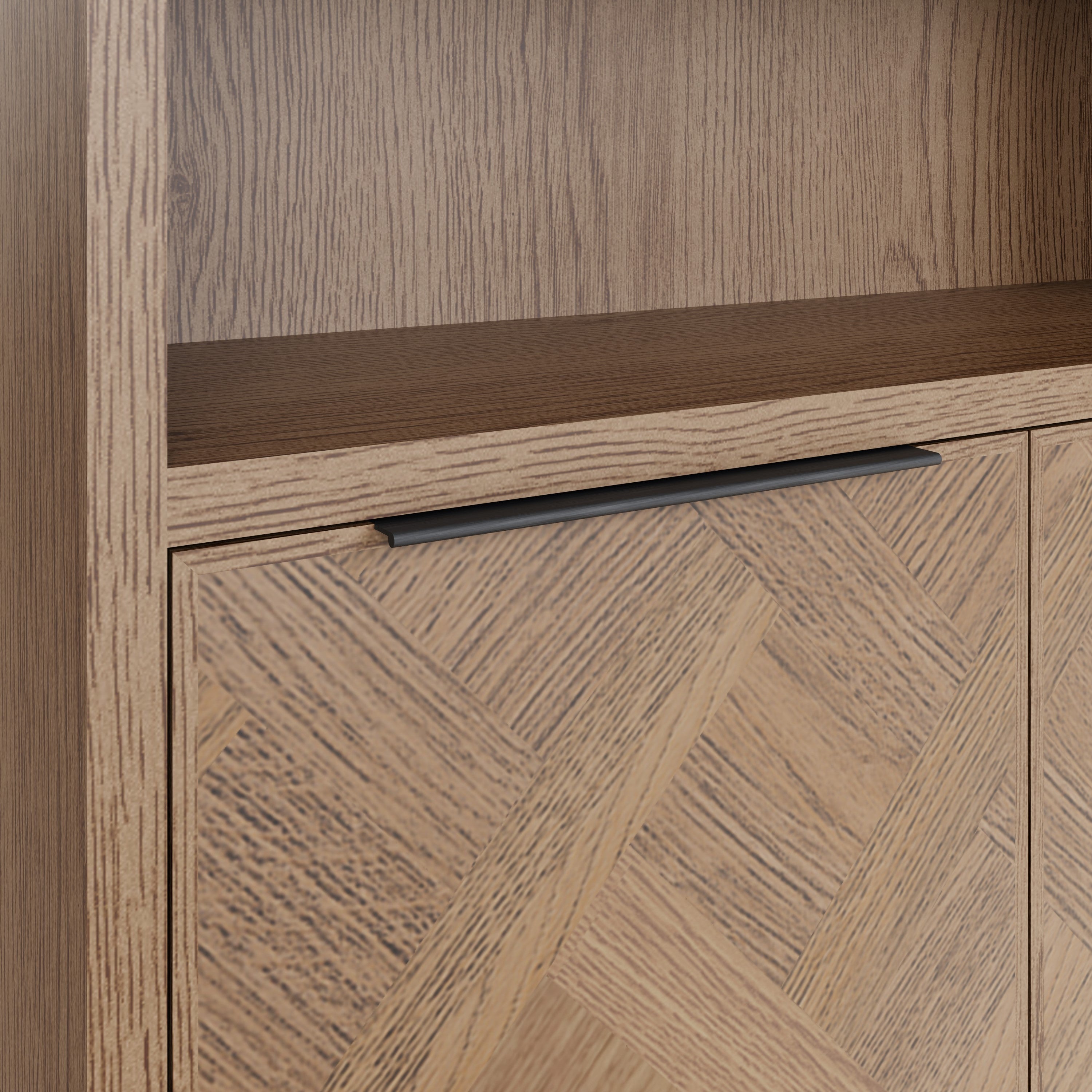 Havana Industrial Oak Bookcase