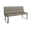 Sloane Oak & Chrome Dining Bench - 1.8m High Back